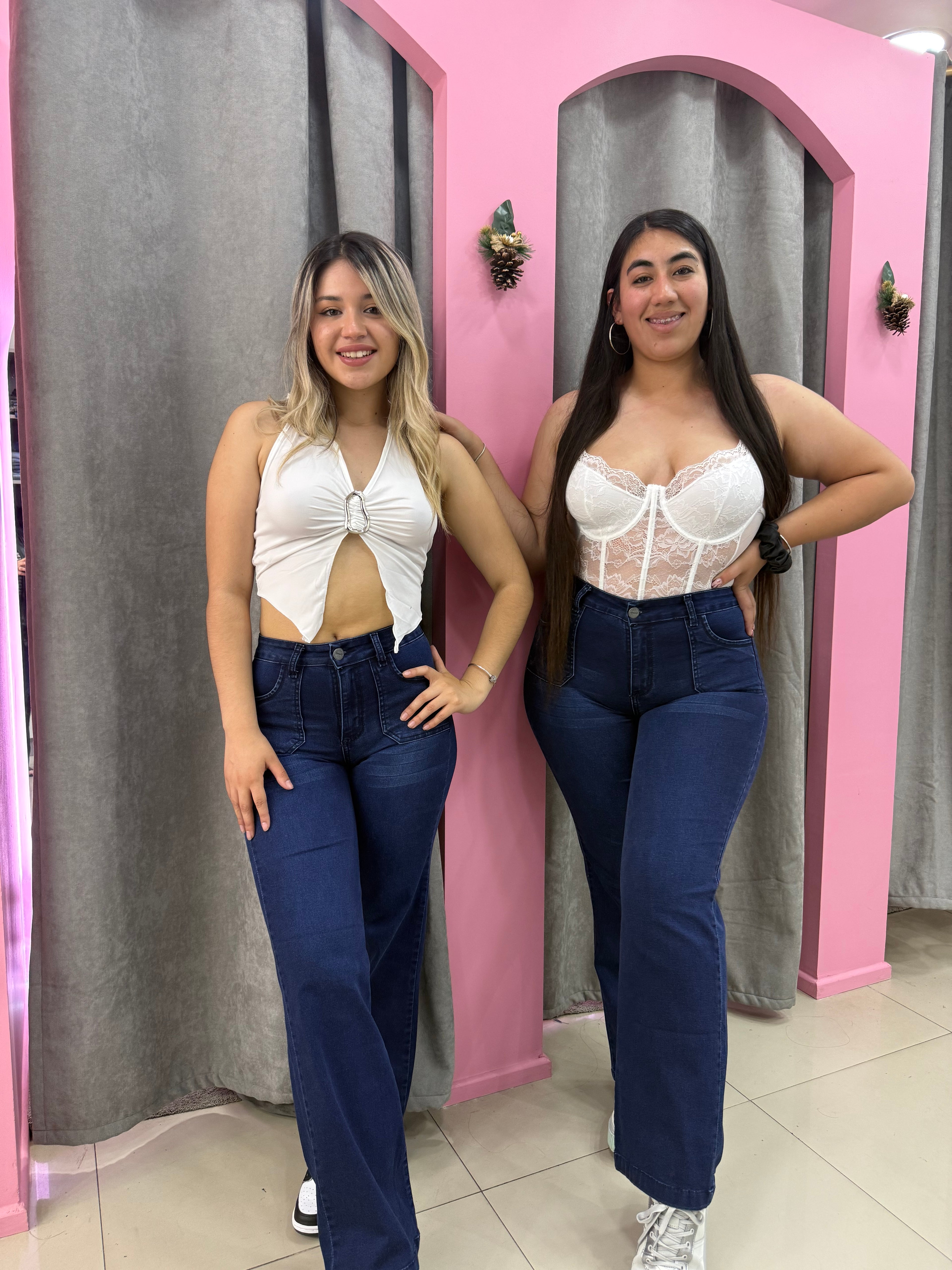 JEANS RECTO AZUL 💖