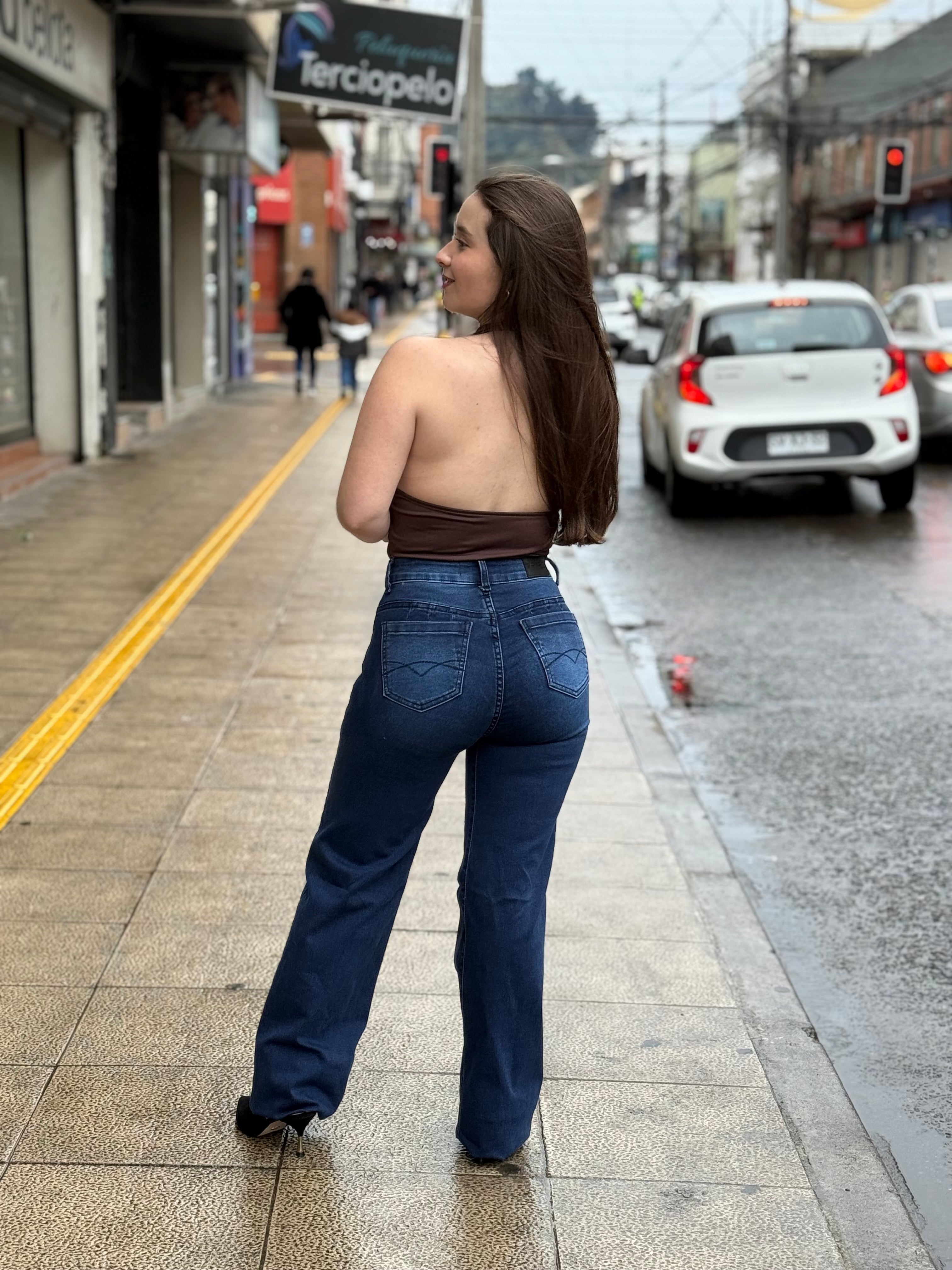 RECTO 2 BOTONES AZUL