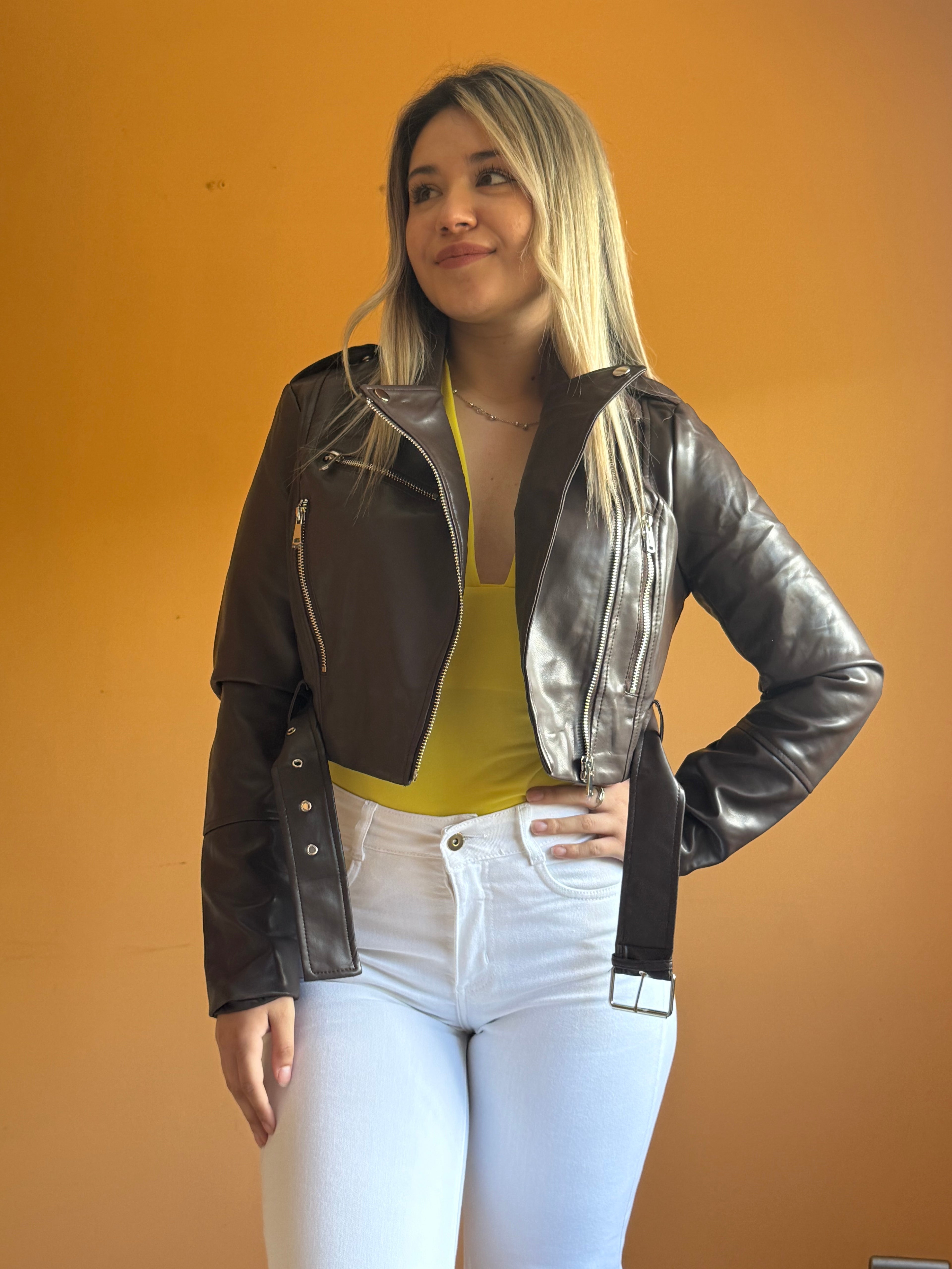 CHAQUETA ECO CUERO